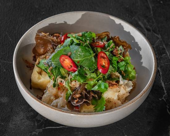 Tofu and Asian Mushroom Salad